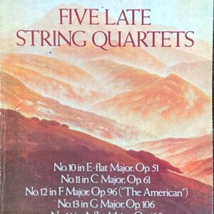 ドヴォルザーク ５つの後期弦楽四重奏曲 (弦楽四重奏)輸入楽譜 Antonn Dvork 5 Late String Quartets op. 51 61 96 106 105 洋書