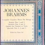 ブラームス 完全な弦楽の室内楽 (2ヴァイオリン+2ヴィオラ+2チェロ)輸入楽譜 Johannes Brahms Complete Chamber Music For Strings 洋書