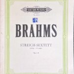 ブラームス 弦楽六重奏曲 第1番 変ロ長調 Op.18 (2ヴァイオリン+2ヴィオラ+2チェロ)輸入楽譜 Johannes Brahms Streich-Sextett 洋書