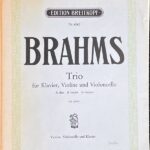 ブラームス ピアノ三重奏曲 (ピアノ+バイオリン+チェロ)輸入楽譜 Johannes Brahms Trio fr Klavier Violine und Violoncello 洋書