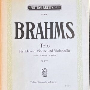 ブラームス ピアノ三重奏曲 (ピアノ+バイオリン+チェロ)輸入楽譜 Johannes Brahms Trio fr Klavier Violine und Violoncello 洋書