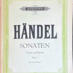 ヘンデル バイオリン・ソナタ集 第1巻 (ヴァイオリン+ピアノ)輸入楽譜 HANDEL SONATEN Violine und Klavier Band I 洋書