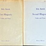 バルトーク バイオリンと管弦楽のための狂詩曲 第1番第2番 (ヴァイオリン+ピアノ)輸入楽譜 Bla Bartk FirstSecond Rhapsody 洋書