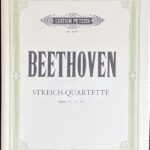 ベートーヴェン 弦楽四重奏曲 Op.59 74 95 (2ヴァイオリンヴィオラチェロ)輸入楽譜 Beethoven Streich-Quartette Opus 59 74 95 洋書