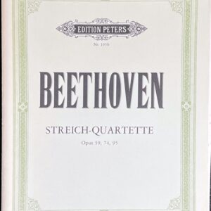 ベートーヴェン 弦楽四重奏曲 Op.59 74 95 (2ヴァイオリンヴィオラチェロ)輸入楽譜 Beethoven Streich-Quartette Opus 59 74 95 洋書