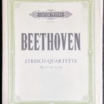 ベートーヴェン 弦楽四重奏曲 (2ヴァイオリンヴィオラチェロ)輸入楽譜 Beethoven Streich-Quartette Op.127130-133135 洋書