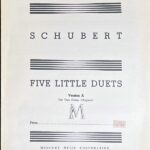 シューベルト FIVE LITTLE DUETS (2ホルン)輸入楽譜 Franz Schubert FIVE LITTLE DUETS Version A 洋書/二重奏