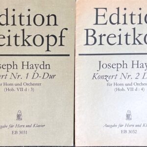 ハイドン ホルン協奏曲 第1番第2番 ニ長調 (ホルン+ピアノ)輸入楽譜 Joseph Haydn Konzert Nr. 1 D-Dur fr Horn und Orchester 洋書