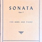 ベートーヴェン ソナタ Op.17 (ホルン+ピアノ)輸入楽譜 Ludwig van Beethoven SONATA Opus 17 FOR HORN AND PIANO 洋書