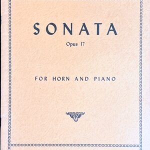 ベートーヴェン ソナタ Op.17 (ホルン+ピアノ)輸入楽譜 Ludwig van Beethoven SONATA Opus 17 FOR HORN AND PIANO 洋書