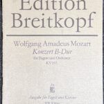 モーツァルト ファゴット協奏曲 変ロ長調 (ファゴット+ピアノ)輸入楽譜 Mozart Konzert B-Dur fr Fagott und Orchester 洋書