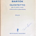バルトーク 五重奏 (2ヴァイオリン2ヴィオラチェロピアノ)輸入楽譜 Bla Bartk QUINTETTO 洋書