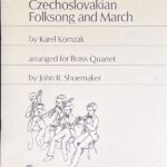 カレル・コムザーク チェコの民謡と行進曲 (2トランペット2トロンボーン/トロンボーンホルン)輸入楽譜 Karel Komzak 洋書