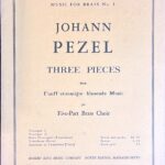 ヨハン・ペツェル 3つの小品 (金管五重奏)輸入楽譜 Johann Pezel THREE PIECES from Fnff-stimmigte blasende Music 洋書