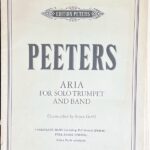 フロラン・ペーテルス アリア (トランペット+吹奏楽)輸入楽譜 Flor Peeters ARIA FOR SOLO TRUMPET AND BAND 洋書