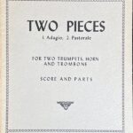 コレルリ TWO PIECES (2トランペットホルントロンボーン)輸入楽譜 Corelli 1. Adagio; 2. Pastorale 洋書