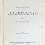 ハイドン、ミヒャエル ディヴェルティメント (フルートオーボエホルンファゴット)輸入楽譜 Johann Michael Haydn Divertimento 洋書
