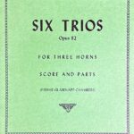 アントニーン・レイハ 6つのトリオ・Op.82 (ホルン三重奏)輸入楽譜 Anton Reicha Six Trios Opus 82 洋書