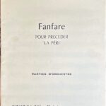 デュカス ラ・ペリのファンファーレ (3トランペット3トロンボーン4ホルンチューバ)輸入楽譜 Paul Dukas 洋書