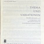 シュトラウス 主題と変奏 op. 13 (ホルン+ピアノ)輸入楽譜 Franz Strauss Thema und Variationen fur Horn und Klavier Op. 13 洋書
