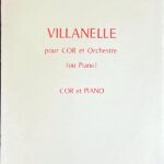 ポール・デュカス ヴィラネル (ホルン+ピアノ)輸入楽譜 Paul Dukas VILLANELLE pour COR et Orchestre (ou Piano) 洋書