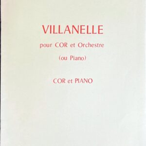 ポール・デュカス ヴィラネル (ホルン+ピアノ)輸入楽譜 Paul Dukas VILLANELLE pour COR et Orchestre (ou Piano) 洋書