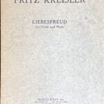 クライスラー 愛の喜び (ヴァイオリン+ピアノ)輸入楽譜 Fritz Kreisler Liebesfreud 洋書