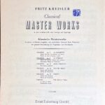 クライスラー Le Streghe op. 8 (ヴァイオリン+ピアノ)輸入楽譜 Fritz Kreisler Classical Master Works 洋書
