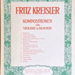 クライスラー カヴァティーナ (ヴァイオリン+ピアノ)輸入楽譜 Fritz Kreisler Cavatina KOMPOSITIONEN 洋書