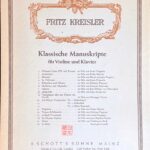 クライスラー ボッケリーニの様式によるアレグレット (ヴァイオリン+ピアノ)輸入楽譜 Fritz Kreisler Allegretto 洋書