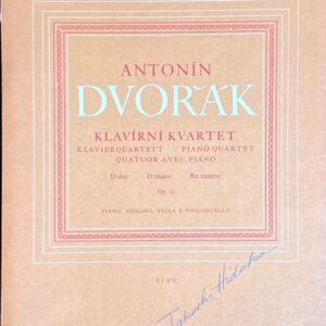 ドヴォルザーク ピアノ四重奏 (ピアノヴァイオリンヴィオラチェロ)輸入楽譜 Antonin Dvorak Klavierquartett 洋書