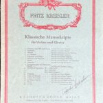 クライスラー コレッリの主題による変奏曲 (ヴァイオリン+ピアノ)輸入楽譜 Fritz Kreisler Variationen ber ein Thema von Corelli 洋書