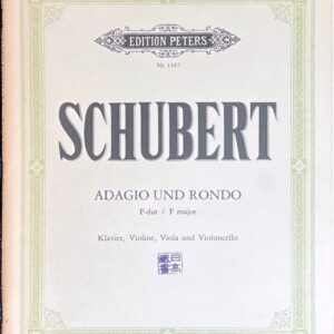 シューベルト アダージョとロンド・コンチェルタンテ (ピアノヴァイオリンヴィオラチェロ)輸入楽譜 Schubert ADAGIO UND RONDO 洋書