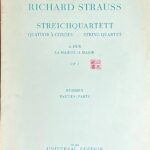 R.シュトラウス STREICHQUARTETT (2ヴァイオリンヴィオラチェロ)輸入楽譜 Richard Strauss 洋書