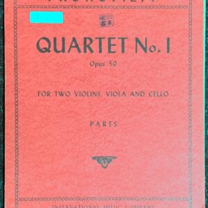 プロコフィエフ 弦楽四重奏曲 第1番 ロ短調 Op.50 (2ヴァイオリンヴィオラチェロ)輸入楽譜 Prokofiev QUARTET No. 1 洋書