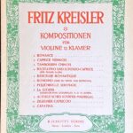 クライスラー ラ・ヒターナ (ヴァイオリン+ピアノ)輸入楽譜 Fritz Kreisler La Gitana Kompositionen fr Violine und Klavier 洋書