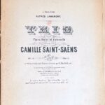 サン＝サーンス ピアノ三重奏曲 (ピアノヴァイオリンチェロ)輸入楽譜 Camille Saint-Sans Trio 洋書