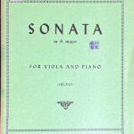フランク ヴィオラソナタ (ヴィオラ+ピアノ)輸入楽譜 Franck Sonata in A major 洋書