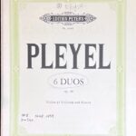 プレイエル 6つの小二重奏曲 Op.48 (2ヴァイオリン+ピアノ)輸入楽譜 Pleyel 6 Duos 洋書