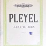プレイエル 3つのやさしい二重奏曲 (2ヴァイオリン)輸入楽譜 Pleyel 3 Leichte Duos 洋書