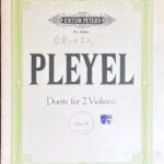 プレイエル Duette fr 2 Violinen Op.8 (2ヴァイオリン)輸入楽譜 Pleyel 洋書/二重奏曲