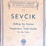 シェフチーク ポジションの移動とやさしいスケールの練習・Op.8 (ヴァイオリン)輸入楽譜 Sevcik Op.8 洋書