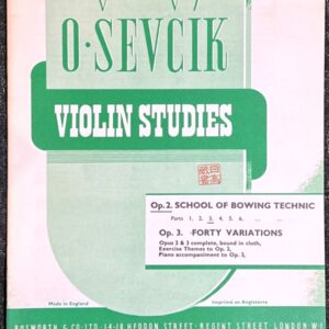 セヴシック バイオリン教本 Op.2 Part3 (ヴァイオリンソロ)輸入楽譜 Sevcik Violin Studies 洋書