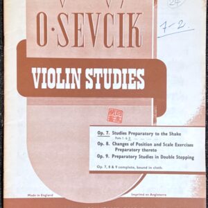 セヴシック バイオリン教本 Op.7 Part2 (ヴァイオリンソロ)輸入楽譜 Sevcik Violin Studies 洋書