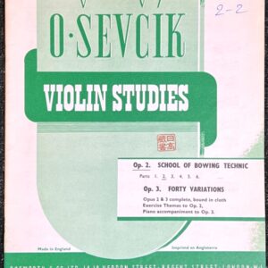 セヴシック バイオリン教本 Op.2 Part2 (ヴァイオリンソロ)輸入楽譜 Sevcik Violin Studies 洋書