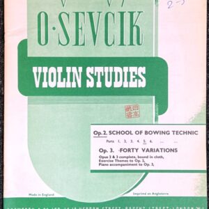セヴシック バイオリン教本 Op.2 Part5 (ヴァイオリンソロ)輸入楽譜 Sevcik Violin Studies 洋書