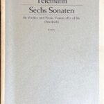 テレマン 6つのソナタ (ヴァイオリンピアノチェロ)輸入楽譜 Telemann Sechs Sonaten 洋書
