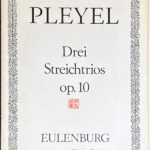 プレイエル 3つの弦楽三重奏曲 Op.10 (ヴァイオリンヴィオラチェロ)輸入楽譜 Pleyel Drei Streichtrios op.10 洋書