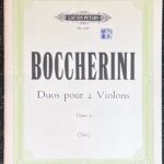 ボッケリーニ Duos pour 2 Violons Op.5 (2ヴァイオリン)輸入楽譜 Boccherini 洋書/デュオ