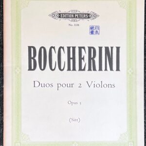 ボッケリーニ Duos pour 2 Violons Op.5 (2ヴァイオリン)輸入楽譜 Boccherini 洋書/デュオ